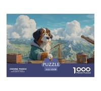 Funny Dog Jigsaw Puzzles for Adults 1000 Pieces Set - Elevate Your Downtime with This Dog Jigsaw & Puzzle - Happily Jigsaw Puzzles Guarantees A Fun And Rewarding Build 52x38cm/1000pcs
