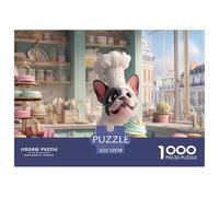 Funny Dog Jigsaw Puzzles for Adults 1000 Pieces Set - Elevate Your Downtime with This Dog Jigsaw & Puzzle - Happily Jigsaw Puzzles Guarantees A Fun And Rewarding Build 52x38cm/1000pcs
