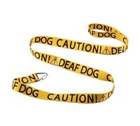 Funny Dog Leash Caution Deaf Dog Dog Leash Walking Training Dog Leashes Dog Owner Pet Lover Gift (Caution Deaf Dog-YE)