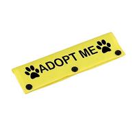 Funny Dog Leash Sleeve Adopt Me Dog Leash Wrap Wrap Alert Hanging ID Patch Tag Pet Birthday Gift (Adopt Me-YE Sleeve)
