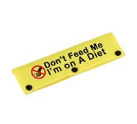 Funny Dog Leash Sleeve Don’T Feed Me I’M On A Diet Dog Leash Wrap Sleeve Alert Tag Pet Birthday Gift (Don’T Feed Me)