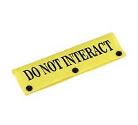 Funny Dog Leash Sleeve Have Do Not Interact Dog Leash Wrap Sleeve Pet Birthday Gift for Pets(Do Not Interact-YE Sleeve)