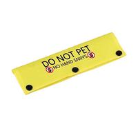 Funny Dog Leash Sleeve Have Do Not Pet No Hand Sniffs Dog Leash Wrap Wrap Alert Hanging ID Patch Tag Pet Birthday Gift(Hand Sniffs-YE Sleeve)