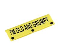 Funny Dog Leash Sleeve I'm Old and Grumpy Dog Leash Wrap Sleeve Pet Birthday Gift (I'm Old and Grumpy-YE Sleeve)