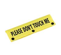 Funny Dog Leash Sleeve Please Don't Touch Me Dog Leash Wrap Sleeve Alert Tag Pet Birthday Gift (Please Don't Touch-YE Sleeve)