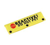Funny Dog Leash Sleeve Reactive Do Not Pet Dog Leash Wrap Sleeve Pet Birthday Gift (Reactive Do Not Pet-YE Sleeve)