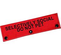 Funny Dog Leash Sleeve Selectively Social Do Not Pet Dog Leash Wrap Sleeve Pet Birthday Gift for Pets (Selectively Social-Sleeve)