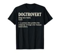 Funny Dog Lover Definition Humor Dogtrovert T-Shirt