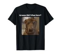 Funny Dog Lovers Siblings Grandkids Grams Did What Meme T-Shirt