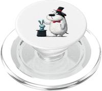 Funny Dog Magician Pulling Rabbit from Hat PopSockets PopGrip for MagSafe