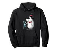 Funny Dog Magician Pulling Rabbit from Hat Pullover Hoodie