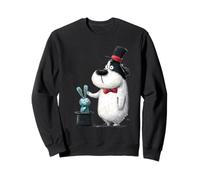 Funny Dog Magician Pulling Rabbit from Hat Sweatshirt