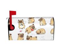 Funny Dog Magnetic Mailbox Cover Mailbox Protector Letter Box Flap Easy Install No Tools 21x18 In