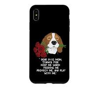 Funny Dog mama Floral Pet Present Thanks for Mothers day. Case for iPhone XS Max