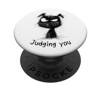 Funny Dog Meme Judging You Grumpy Dog PopSockets Adhesive PopGrip