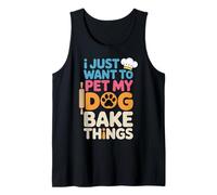 Funny Dog Mom Baking Lover Quote for Cozy Kitchen Fans Tank Top