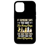 Funny Dog Mom Too Many Dogs Quote positive vibe humor women Case for iPhone 12/12 Pro