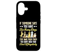 Funny Dog Mom Too Many Dogs Quote positive vibe humor women Case for iPhone 17
