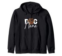 Funny Dog Nana Leopard Skin Paw for Pet Lover Graphic Zip Hoodie