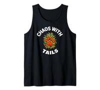 Funny Dog Owner Chaos with Tails Pet Lover Tank Top