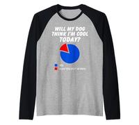 Funny Dog Owner Humor - Pie Chart Says Yes, Dog Humor Raglan Baseball Tee