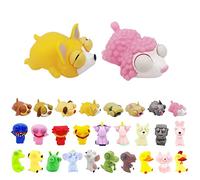 Funny Dog Pinch Toy Stress Relief Toys,2pc Dog Animals Eye Popping Worm Stress Toy,Novelty Fidget Toy Hand Squishy Squeeze Toys for Kids Adult Autistic Birthday Gift,Christmas Stocking Fillers