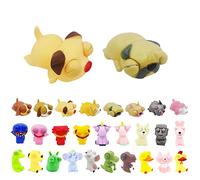 Funny Dog Pinch Toy Stress Relief Toys,2pc Dog Animals Eye Popping Worm Stress Toy,Novelty Fidget Toy Hand Squishy Squeeze Toys for Kids Adult Autistic Birthday Gift,Christmas Stocking Fillers