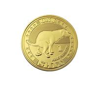 Funny Dog Poop Commemorative Coin, 1oz Lucky Gold Coin, Quirky Design Featuring Dog, Humorous Collectible Coin, Unique Gift Idea