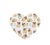 Funny Dog Printing 10 Pcs Car Air Freshener Fragrant Sheets,Car Hanging Accessories With Strings For Decor