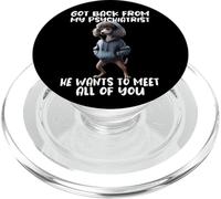 Funny Dog Saying Back From My Psychiatrist Quote Poodle PopSockets PopGrip for MagSafe