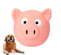 Funny Dog Squeaky Toy - Cute Pig Model, Soft Latex Ball, Built in Sound Squeaker, Sensory Chew Design | Perfect for Small Puppies, Interactive Play, Fetch, T
