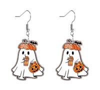 Funny Dog Sunflower Paw Print Earrings for Women - Unique & Quirky Funky Acrylic Dangle Earrings, Cute & Silly Novelty Design, Wacky & Crazy Earrings for Fun Lovers, One Size, Acrylic, No Gemstone