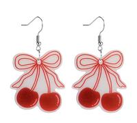 Funny Dog Sunflower Paw Print Earrings for Women - Unique & Quirky Funky Acrylic Dangle Earrings, Cute & Silly Novelty Design, Wacky & Crazy Earrings for Fun Lovers, One Size, Acrylic, No Gemstone