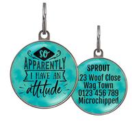 Funny Dog Tag - UK Made - Customised, 36 Colour Options, 2 Sizes for Dogs & Cats - I’m Why We Can’t Have Nice Things - Waterproof, Double-Sided Pet ID - Sassy Dog Name Tag