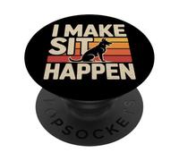 Funny Dog Trainer I Make Sit Happen Canine Instructor PopSockets Adhesive PopGrip