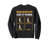 Funny Dog Training Irish Setter Red And White Sweatshirt