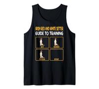 Funny Dog Training Irish Setter Red and White Tank Top