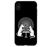 Funny Dog vs Cat Playing Chess Hypnotic Spiral Strategy Case for iPhone XS Max