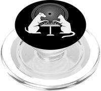 Funny Dog vs Cat Playing Chess Hypnotic Spiral Strategy PopSockets PopGrip for MagSafe