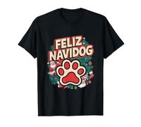 Funny Dog Walker Christmas Pun - Feliz Navidog Value Graphic T-Shirt