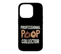 Funny Dog Walker Professional Poop Collector Hero Dad Mom Case for iPhone 14 Pro
