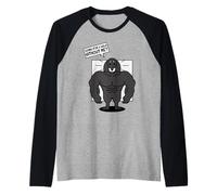 Funny Dog Walker Weightlifting Fitness Dog Walking Raglan Baseball Tee