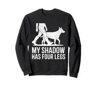 Funny Dog Walking Heeler Shirt Shadow Has Four Legs Dog Mom Sweatshirt