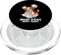 Funny Dog What Dogs Really Think Shoe Chew Dog Lover PopSockets PopGrip for MagSafe