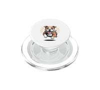Funny Dog Yes I'm with the Crazy Staffordshire Bull Terrier PopSockets PopGrip for MagSafe