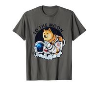 Funny Dogecoin To The Moon Crypto Doge Cryptocurrency T-Shirt