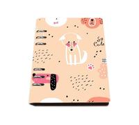 Funny Dogs Notebook A5, Pu Leather A5 Notebooks, Lined Paper Reporters Notebook Spiral 180Pages/90Sheets, Note Book Lined for Home, Note Pads for School, College Supplies Journal Diary