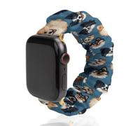 Funny Dogs Pattern Watch Band Compatible with IWatch Bands Series 6 5 4 3 2 1 Elastic Replacement Wristband