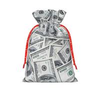 Funny Dollar Money Print Gift Decor Drawstring Bags Reusable Holiday Versatile Party Favors Present Sack