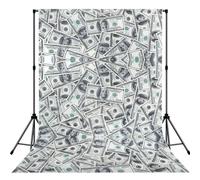 Funny Dollar Money Print Portable Photo Backdrop 5x7ft Background Drop For Photo Photoshoot Backdrop For Content Creator